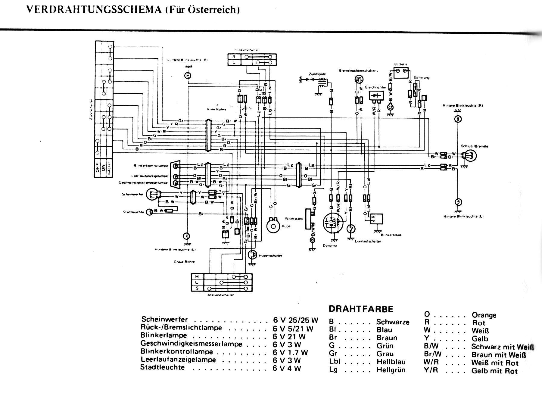 Schaltplan Yamaha Dt 50 M - Wiring Diagram